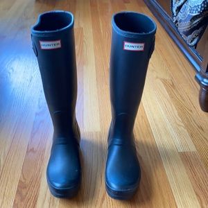Hunter Boots high matte black